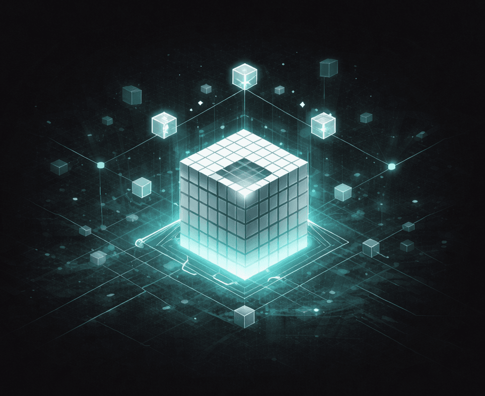 Isometric illustration of structured data systems